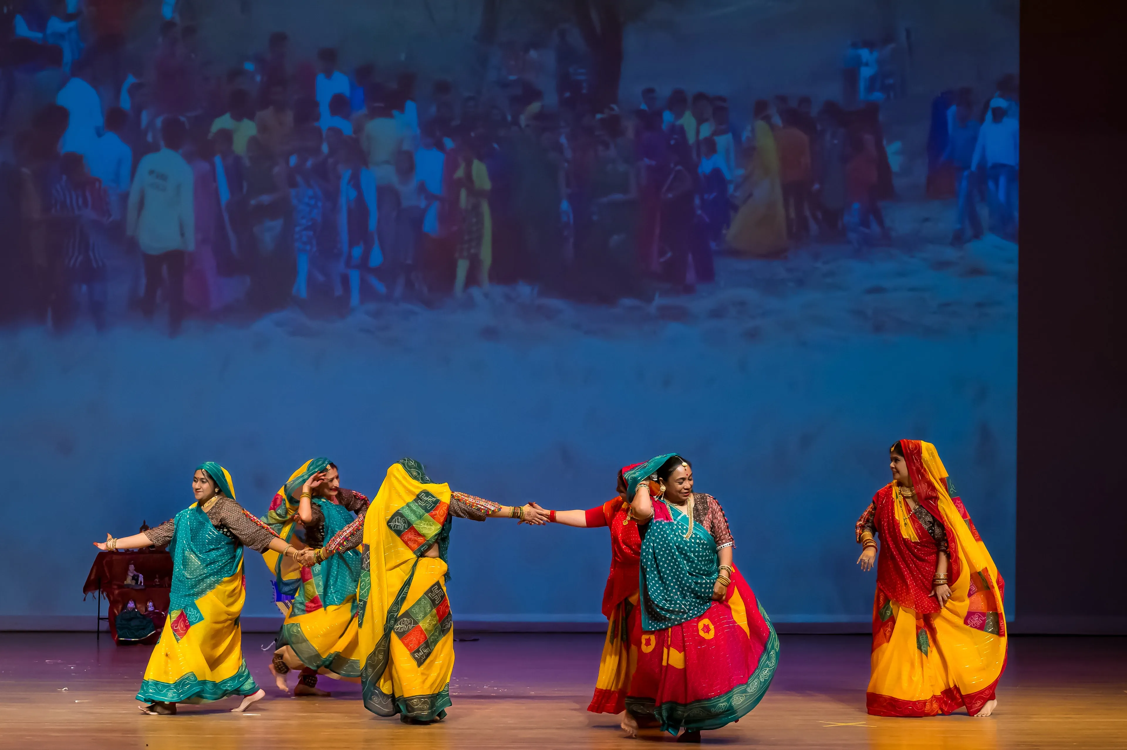 NSDA dancers performing Bidesia on stage