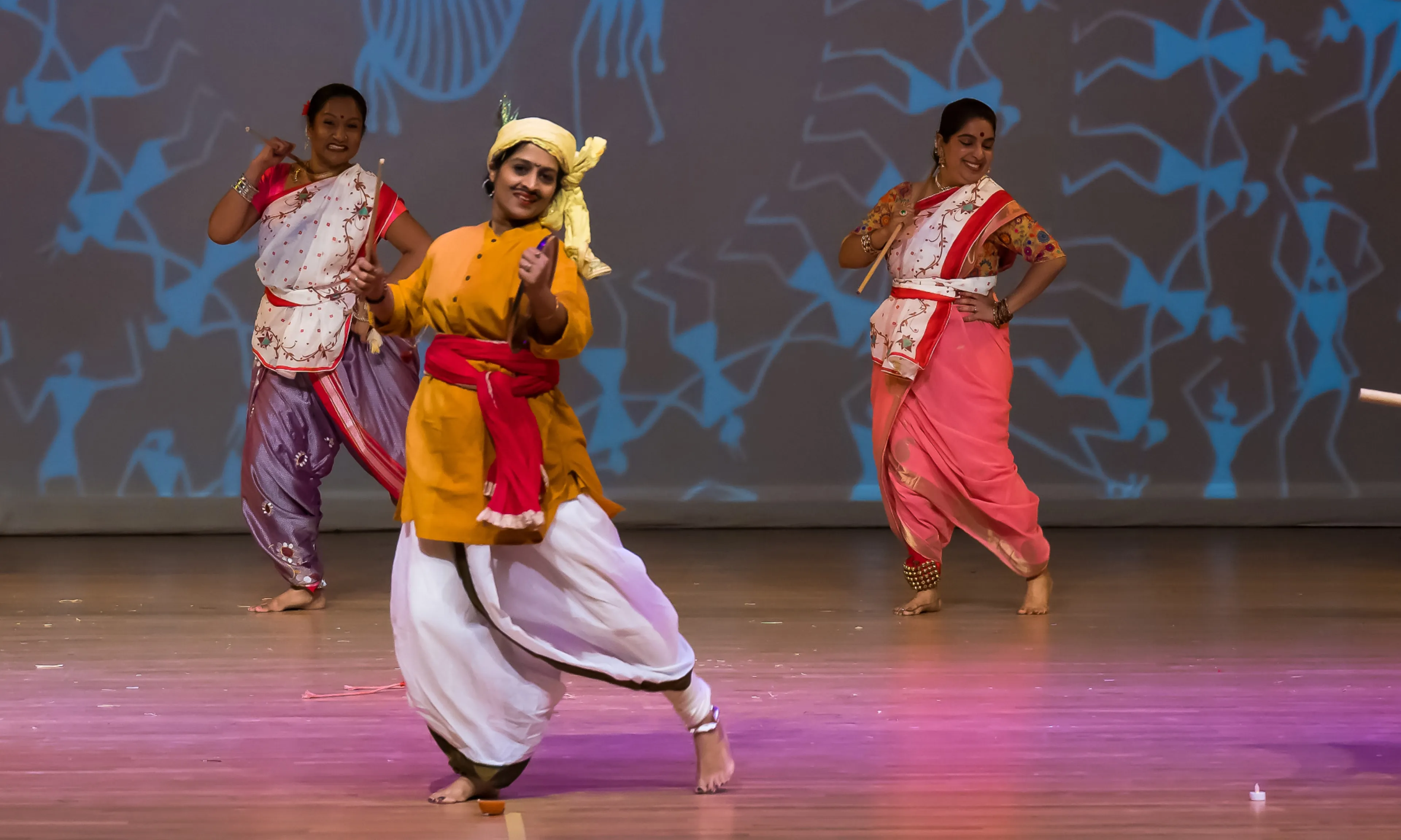 NSDA dancers performing Pawara on stage