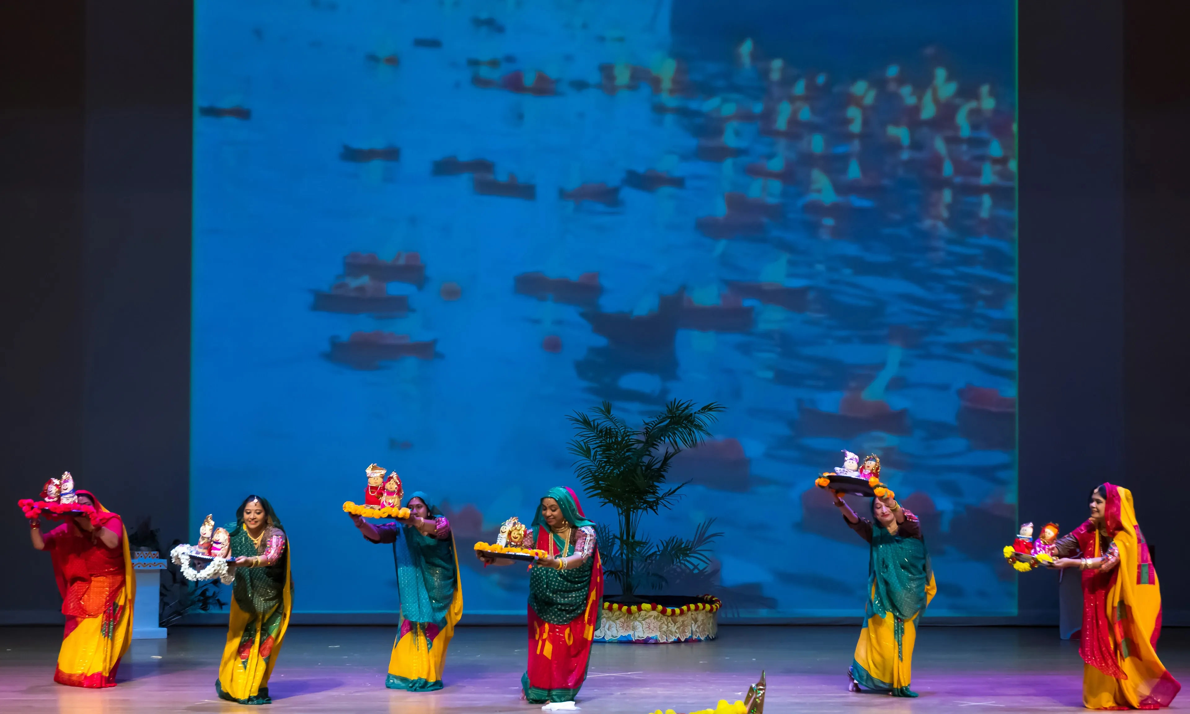 NSDA dancers performing Sama Chakeva on stage