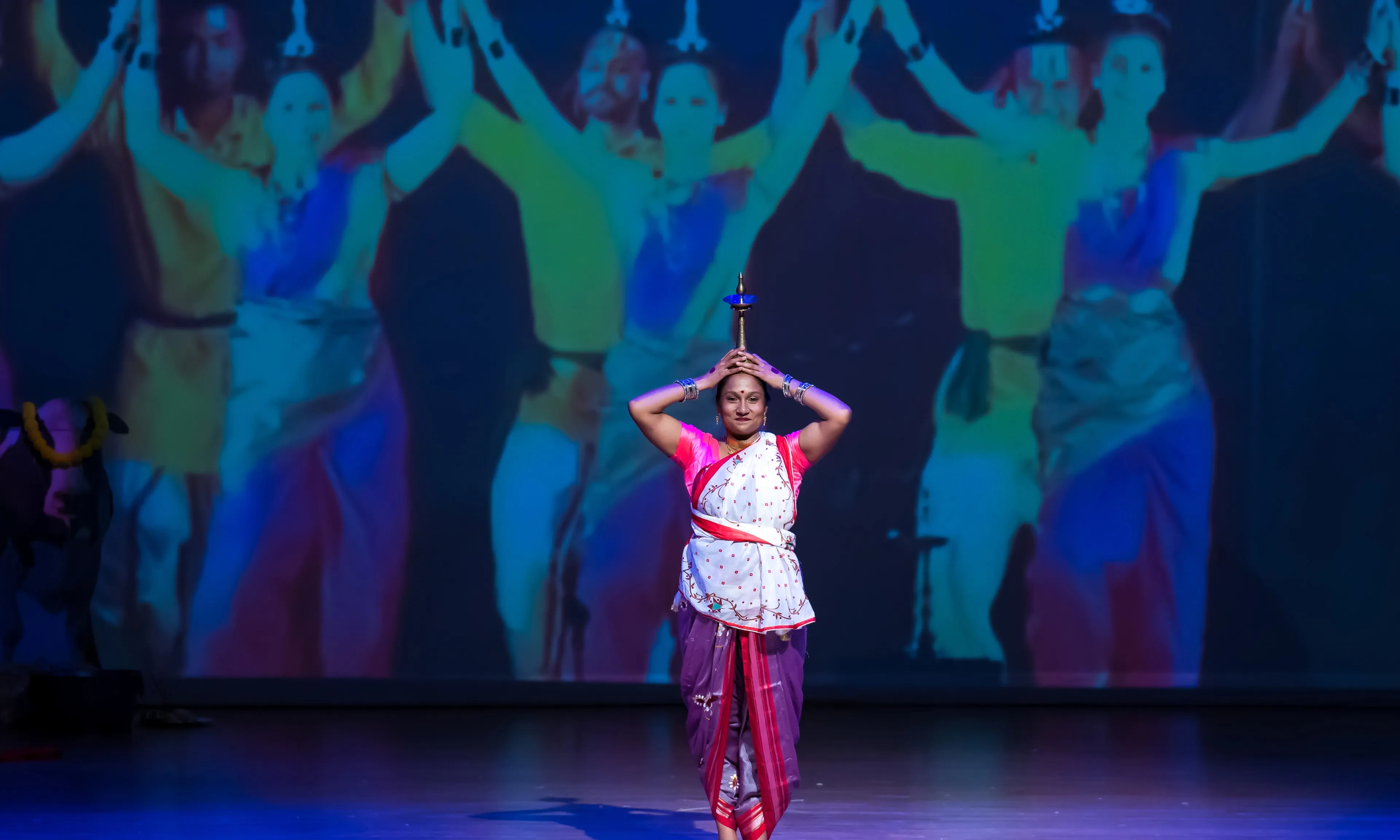 NSDA dancers performing Samai on stage