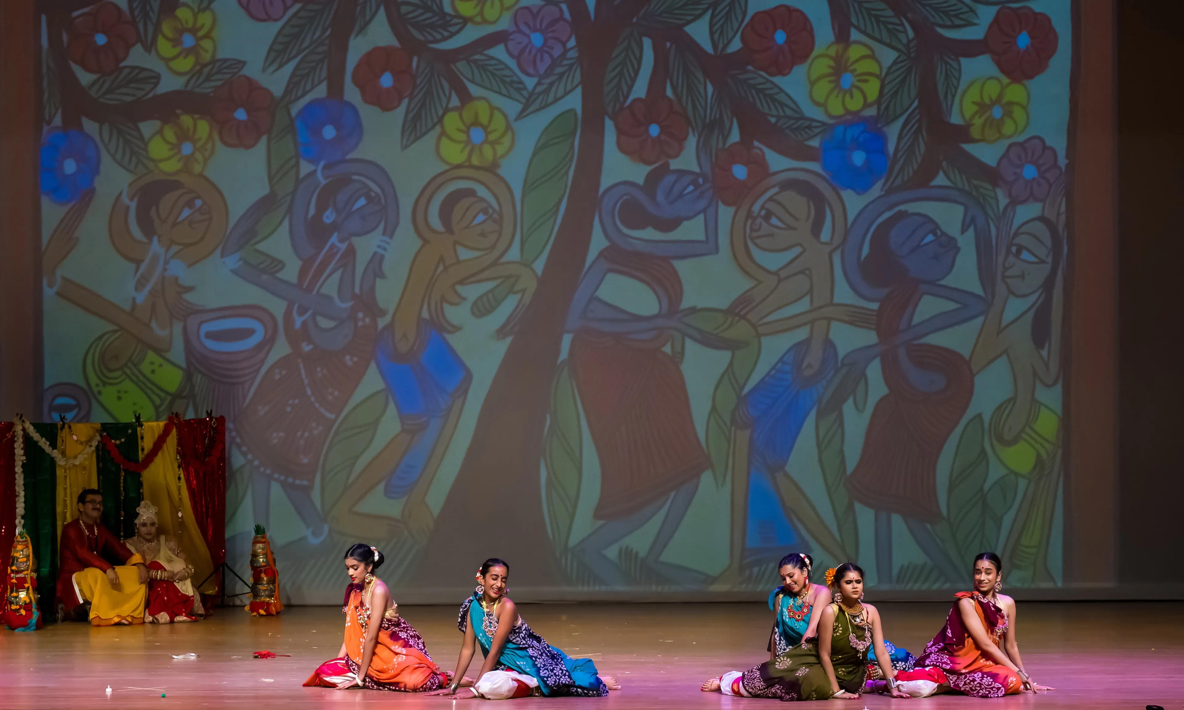 NSDA dancers performing Shapla on stage