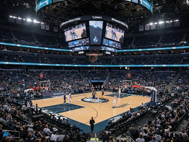 NSDA students performing at a Dallas Mavericks game