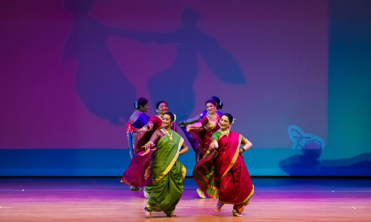 NSDA students performing Fugdi folk dance of Goa and Maharashtra.