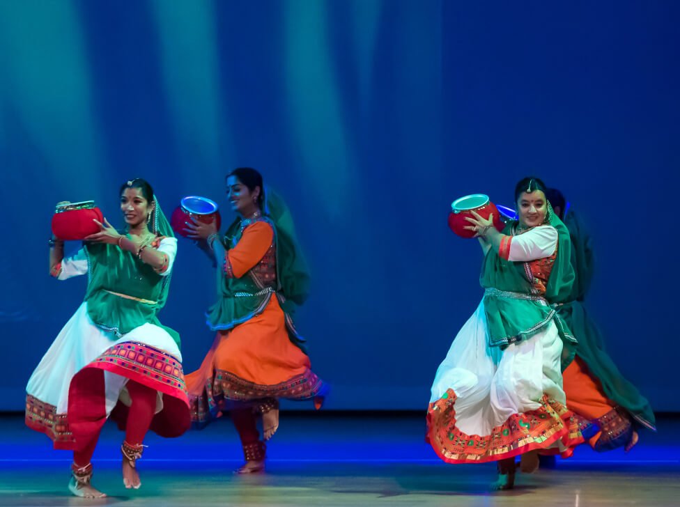 Students at NSDA performing a variety of Indian folk dance forms